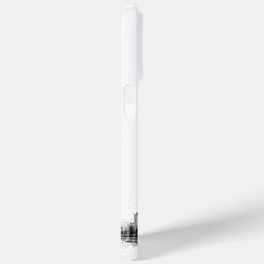 Coques Case-Mate iPhone Skyline noir et blanc (Verso / Droite)