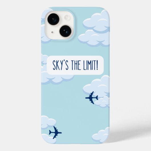 Coques Case-Mate iPhone Sky's The Limit – Motivational iPhone 14 Case (Verso)