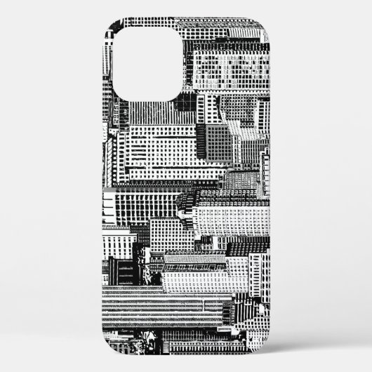Coques Case-Mate iPhone Skyscraper City Texture Isométrique sans fil (Verso)