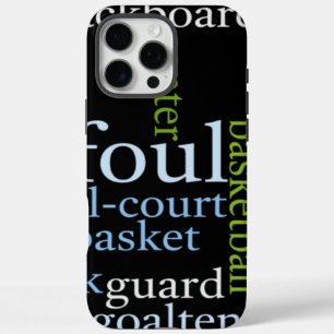 iPhone 16 Pro Max Case Slam Dunk of Words : Jeu de basket-ball des champi