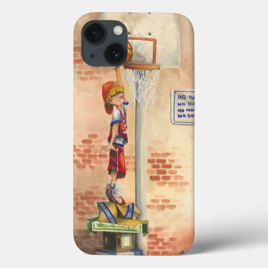 Coques Case-Mate iPhone Slam Dunk sur le plateau de basket par Jay Throckm (Verso)