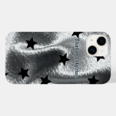 Coques Case-Mate iPhone Sleek "Merci mes vedettes chanceuses" Silver Black (Verso (horizontal))