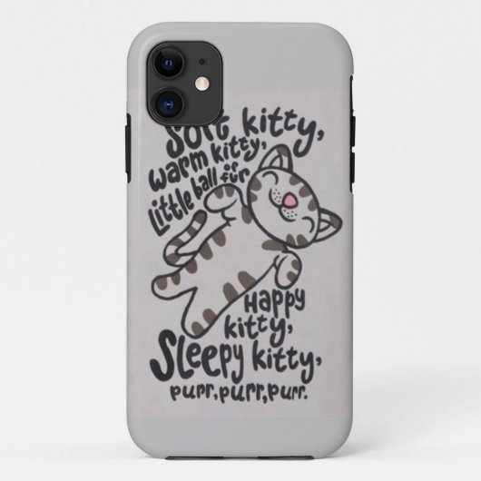Coques Case-Mate iPhone SleepyKittySongCase (Dos)
