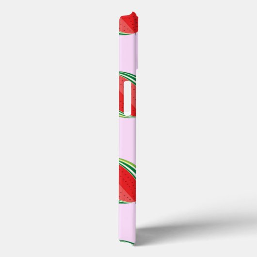 Coques Case-Mate iPhone Sliced watermelon pattern on pink (Verso / Droite)