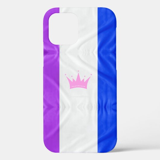 Coques Case-Mate iPhone SlipperyJoe drague drapeau de fierté violet blanc (Verso)