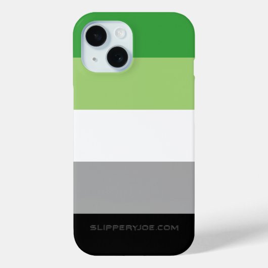 Coques Case-Mate iPhone SlipperyJoe's Aromantic Pride Drapeau gay cadeaux (Verso)