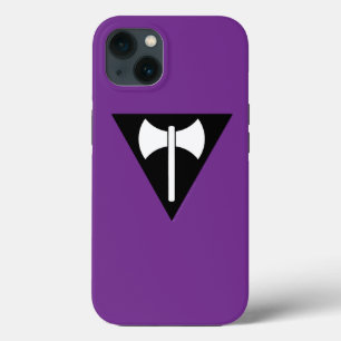 Case-Mate iPhone Case SlipperyJoe's Lesbian Pride drapeau labrys symbole