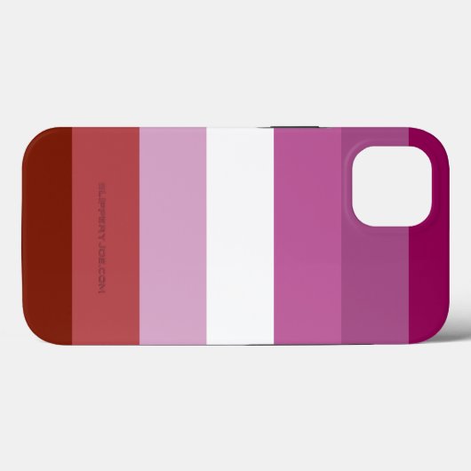 Coques Case-Mate iPhone SlipperyJoe's lesbian pride flag feminine communit (Verso (horizontal))