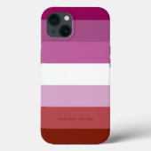 Coques Case-Mate iPhone SlipperyJoe's lesbian pride flag feminine communit (Verso)