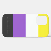 Coques Case-Mate iPhone SlipperyJoe's Nonbinary Pride Drapeau gay cadeaux  (Verso (horizontal))