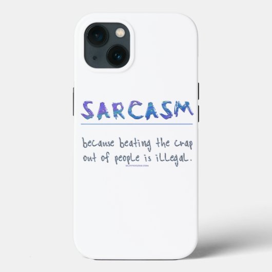 Coques Case-Mate iPhone SlipperyJoe's Sarcasm drôle slogan disant ludique (Verso)