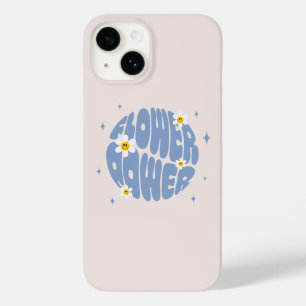Coque Pour iPhone 14 Slogan d'alimentation des fleurs