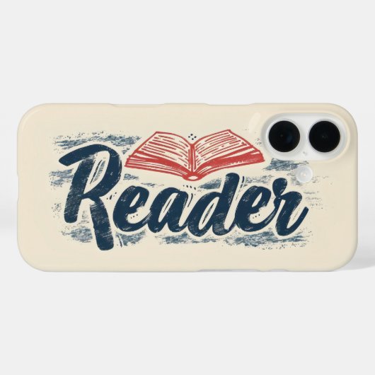Coques Case-Mate iPhone Slogan de livre de lecteur (Verso (horizontal))