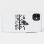 Coques Case-Mate iPhone Slogan SUPÉRIEUR de victoire de course de cheval (Dos (Horizontal))