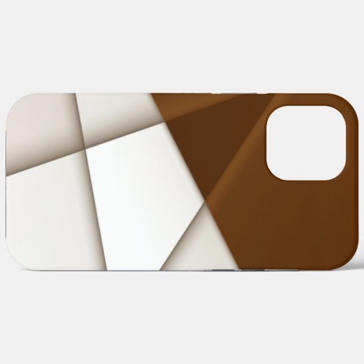 Coques Case-Mate iPhone Sloping beige triangle with shadow, smooth style (Verso (horizontal))