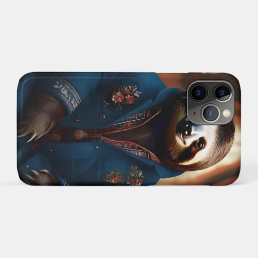 Coques Case-Mate iPhone Sloth Dans Sa Veste À Boire, (Dos (Horizontal))