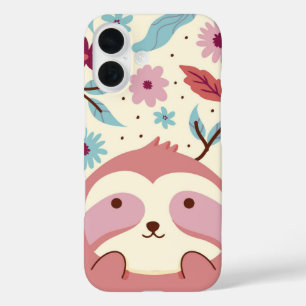 Coques iPhone 16 Sloth Garden Jungle paisible
