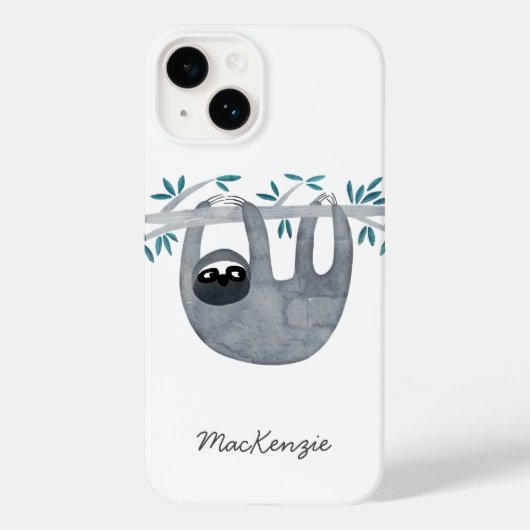 Coques Case-Mate iPhone Sloth Personnalisé (Verso)