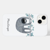 Coques Case-Mate iPhone Sloth Personnalisé (Verso (horizontal))
