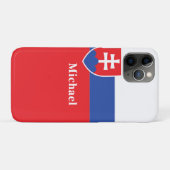 Coques Case-Mate iPhone Slovaquie Drapeau Slovaque Emblème Europe (Dos (Horizontal))