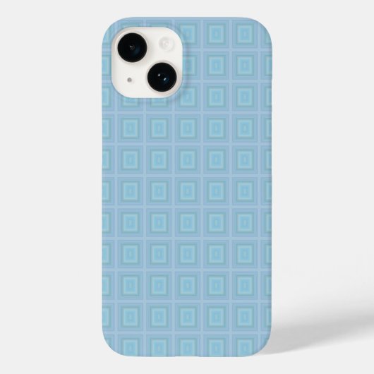 Coques Case-Mate iPhone Small blue squares. (Verso)