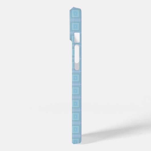 Coques Case-Mate iPhone Small blue squares. (Verso / Gauche)