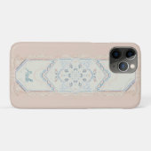 Coques Case-Mate iPhone smallCUSTOM NAME Delicate Seashell Medallion, (Dos (Horizontal))