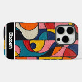 Coques Case-Mate iPhone Smartphone géométrique Impasto Earthy texturé (Verso (horizontal))