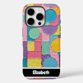 Coques Case-Mate iPhone Smartphone géométrique Impasto texturé (Verso)