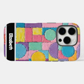 Coques Case-Mate iPhone Smartphone géométrique Impasto texturé (Verso (horizontal))