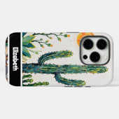 Coques Case-Mate iPhone Smartphone Impasto Desert Cactus (Verso (horizontal))