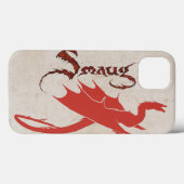 Coques Case-Mate iPhone SMAUG™ Silhouette & nom (Verso (horizontal))