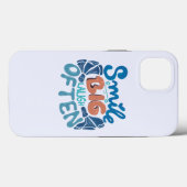 Coques Case-Mate iPhone Smile Big Laugh Souvent : Message réconfortant (Verso (horizontal))