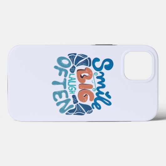 Coques Case-Mate iPhone Smile Big Laugh Souvent : Message réconfortant (Verso (horizontal))
