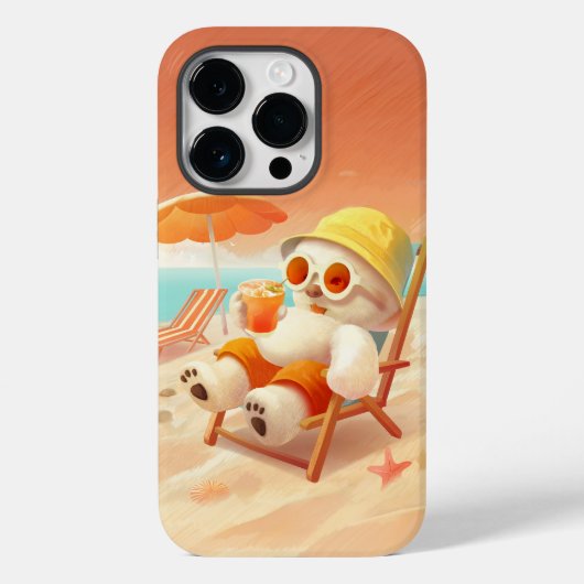 Coques Case-Mate iPhone Smile Dog - Mode Plage Activé (Verso)