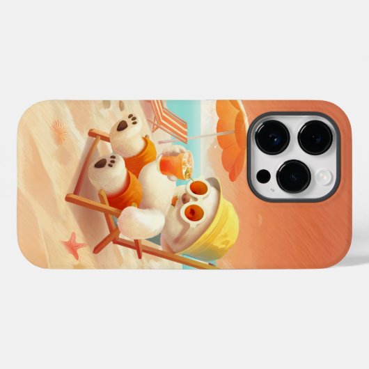Coques Case-Mate iPhone Smile Dog - Mode Plage Activé (Verso (horizontal))