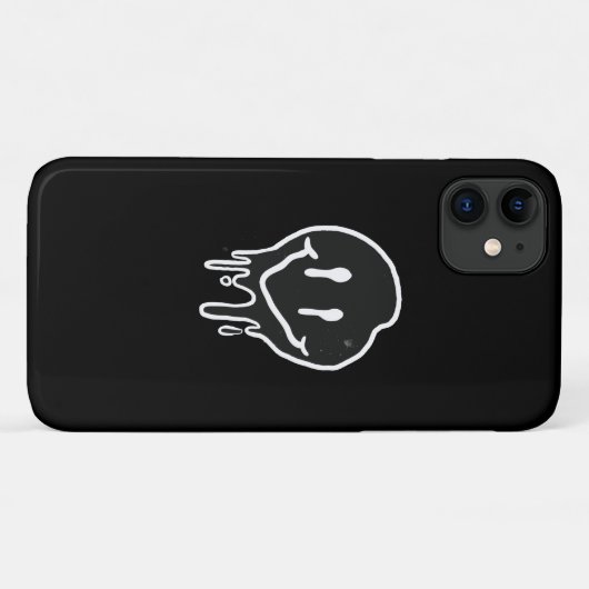Coques Case-Mate iPhone SmileyBlack (Dos (Horizontal))