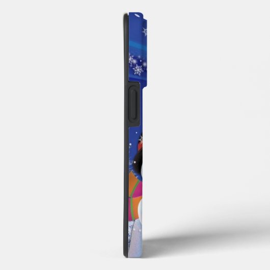 Coques Case-Mate iPhone Smiling snowman et Santa Claus (Verso / Droite)