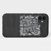 Coques Case-Mate iPhone Snake Yellow et Gold Print (Dos (Horizontal))