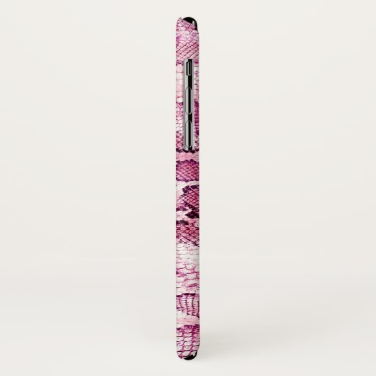 Coques Case-Mate iPhone Snakeskin rose (Dos/Gauche)