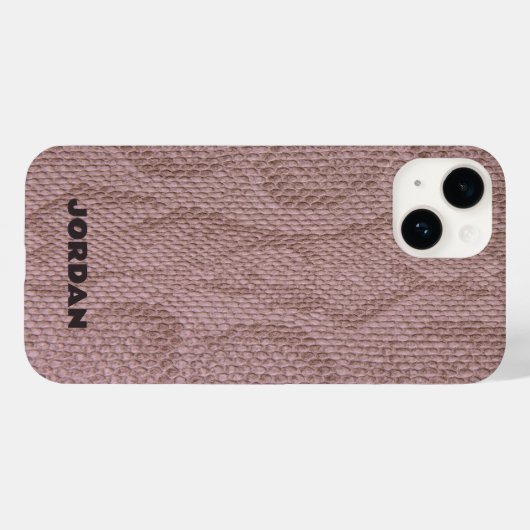 Coques Case-Mate iPhone Snakeskin rose (Verso (horizontal))