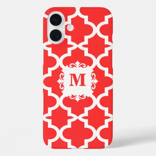Coques Case-Mate iPhone Snapdragon Coral Carrelage marocain Personnalisé i (Verso)