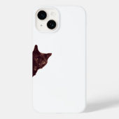 Coques Case-Mate iPhone “Sneaky Black Cat Peeking Phone Case” (Verso)