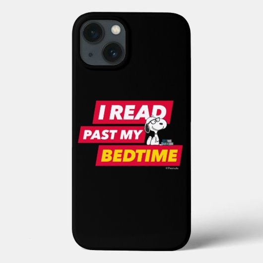 Coques Case-Mate iPhone Snoopy "I Read Past My Bedtime" (Verso)