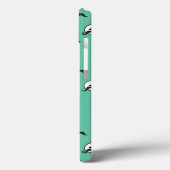 Coques Case-Mate iPhone Snoopy Mustaches & Teal Pattern (Verso / Gauche)