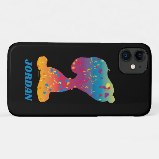 Coques Case-Mate iPhone Snoopy Rainbow Graffiti Silhouette (Dos (Horizontal))
