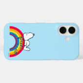 Coques Case-Mate iPhone Snoopy | Rêver en couleur arc-en-ciel (Verso (horizontal))
