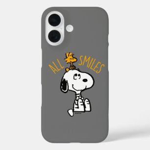 Coques iPhone 16 Snoopy & Woodstock - Tous les sourires