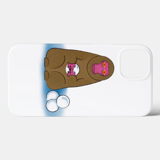 Coques Case-Mate iPhone Snow Monkey Snowball Fighter (Verso (horizontal))