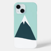 Coques Case-Mate iPhone Snow Mountain Scandinavian Winter Minimum Blue (Verso)
